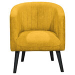 COCKTAIL-ARMSTOEL, geel textiel thumbnail 4