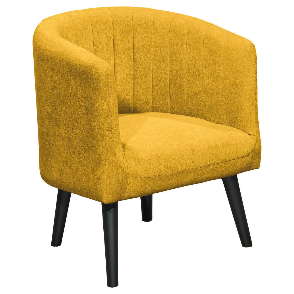 COCKTAIL-ARMSTOEL, geel textiel