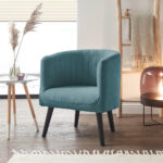 COCKTAIL-ARMSTOEL, turquoise textiel thumbnail 3