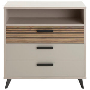 Ladekast, eikenkleur, beige