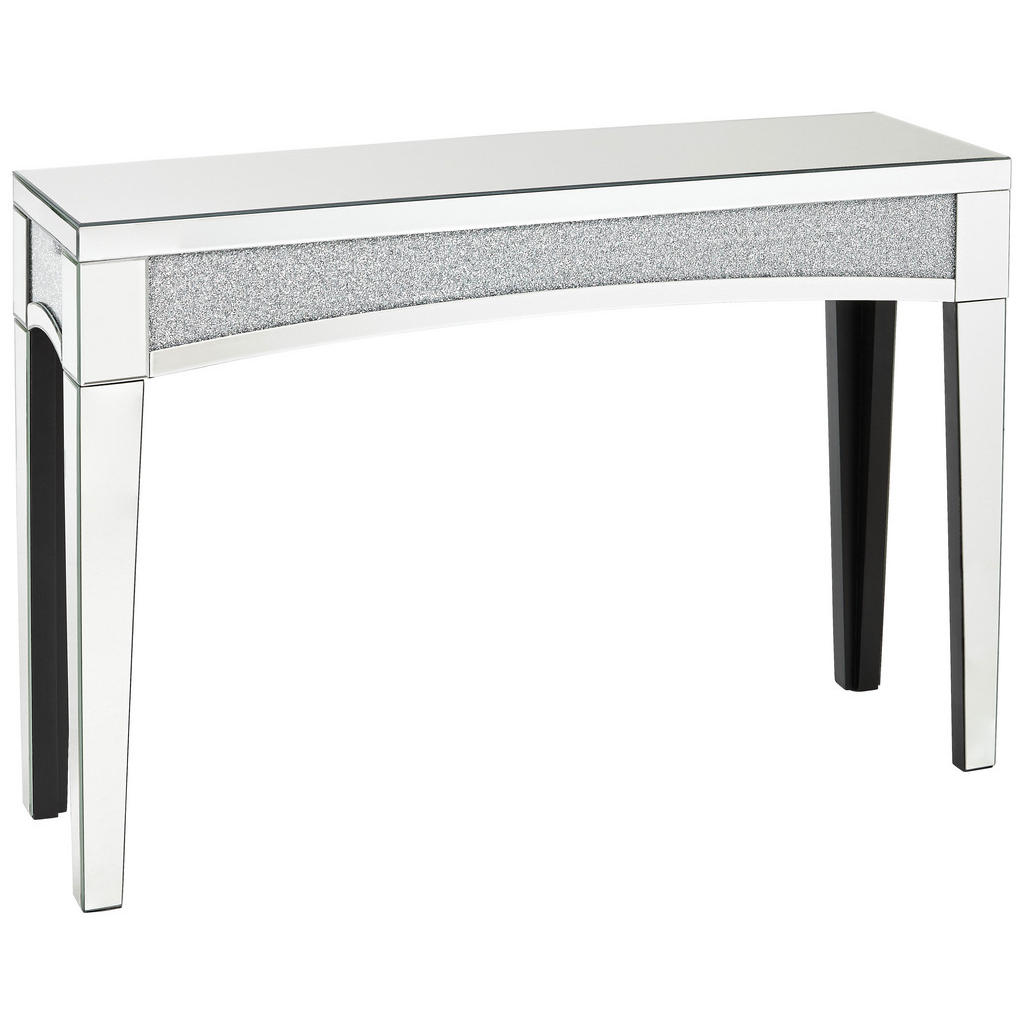 CONSOLETAFEL, 120,5/81/35,5 cm, zilverkleur