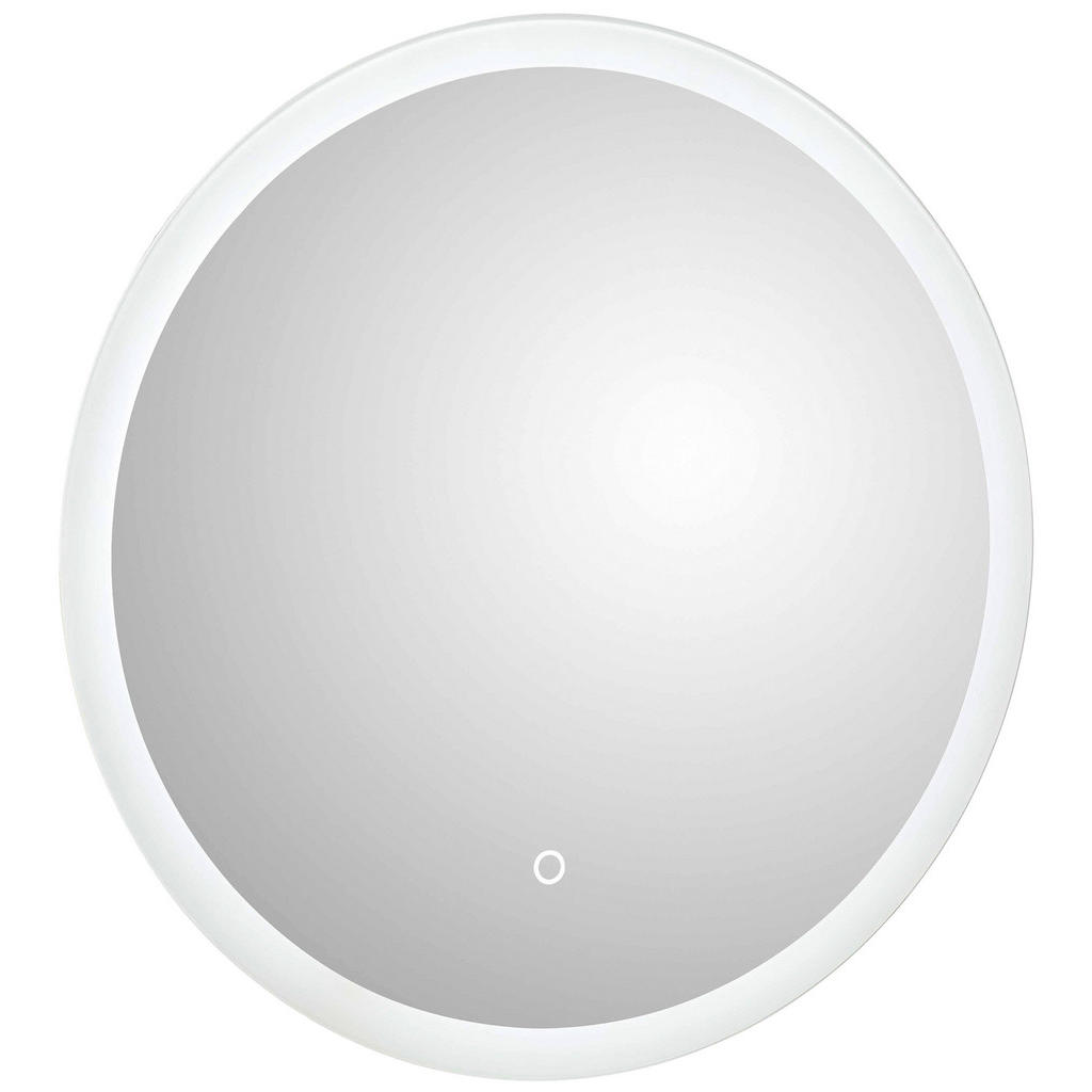 BADKAMERSPIEGEL, 70/70/3,5 cm metaal, glas