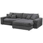 HOEKSET MET BEDDENGOED F, antraciet textiel thumbnail 5