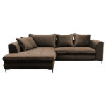 HOEKSET MET BEDDENGOED F, bruin textiel thumbnail 1