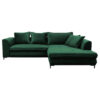 HOEKSET MET BEDDENGOED F, groen textiel