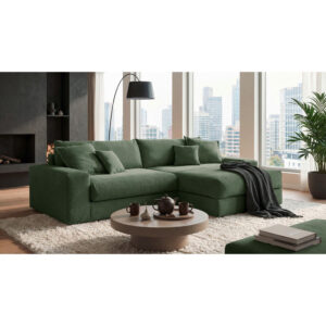 HOEKSET MET BEDDENGOED F, groen textiel