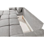 HOEKSET MET BEDDENGOED F, zilverkleurig textiel thumbnail 4