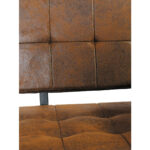 HOEKBANK, metaal, textiel bruin thumbnail 6
