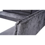 HOEKBANK, metaal, textiel grijs thumbnail 3