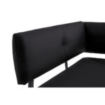 HOEKBANK, metaal, zwart textiel thumbnail 4