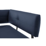 HOEKBANK, metaal, textiel zwart, donkerblauw thumbnail 4