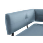 HOEKBANK, metaal, lichtblauw textiel thumbnail 4