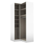 HOEKKAST VOOR KLEDING, zilverkleur, wit thumbnail 2