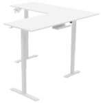 HOEKBUREAU metaal, kunststof, houtmateriaal wit thumbnail 2