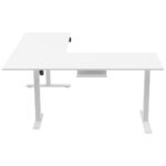 HOEKBUREAU metaal, kunststof, houtmateriaal wit thumbnail 6