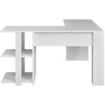 HOEKBUREAU metaal, houtmateriaal wit thumbnail 7