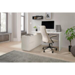 HOEKBUREAU, houtmateriaal, wit thumbnail 2