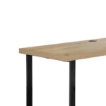 HOEKBureau metaal, houtmateriaal zwart, eikenkleur thumbnail 6