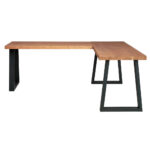 HOEKBureau hout, metaal, houtmateriaal zwart, eiken kleuren thumbnail 6