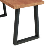 HOEKBureau hout, metaal, houtmateriaal zwart, eiken kleuren thumbnail 3