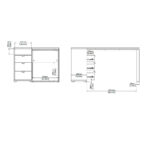 HOEKBUREAU, houtmateriaal, grijs, eikenkleur thumbnail 4