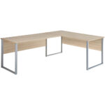 HOEKBUREAU, houten materiaal, eikenkleur thumbnail 1