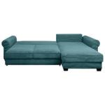 HOEKSTOELSET, geribbeld fluweel azuurblauw thumbnail 5