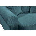 HOEKSTOELSET, geribbeld fluweel azuurblauw thumbnail 7