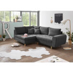 HOEKZITSET, antraciet microvelours thumbnail 2