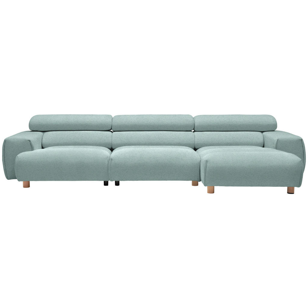 HOEKZITTINGSET, velours mintgroen