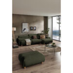 HOEKZITSET, velours donkergroen thumbnail 4