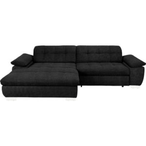 HOEKSTOELENSET, grafietkleurige microvezel