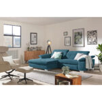 HOEKSTOELSET, microvezel blauw thumbnail 2