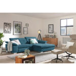 HOEKSTOELSET, microvezel blauw thumbnail 2