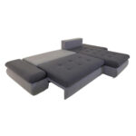 HOEKZITSET, stof antraciet, blauw thumbnail 7