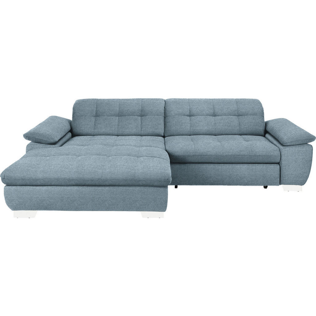 HOEKSTOELSET, blauwgrijze microvezel