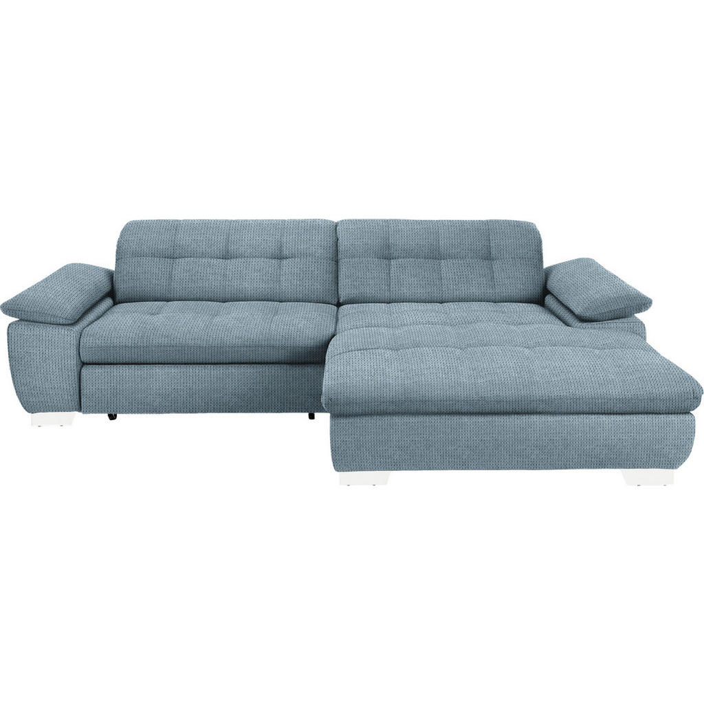 HOEKSTOELSET, blauwgrijze microvezel