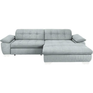 HOEKSTOELENSET, platinakleurige microvezel