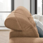 HOEKSTOELSET, bruine stof thumbnail 5