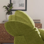 HOEKSTOELSET, lichtgroene microvezel thumbnail 7
