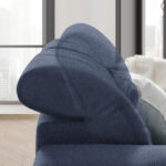 HOEKSTOELSET, donkerblauwe stof thumbnail 3