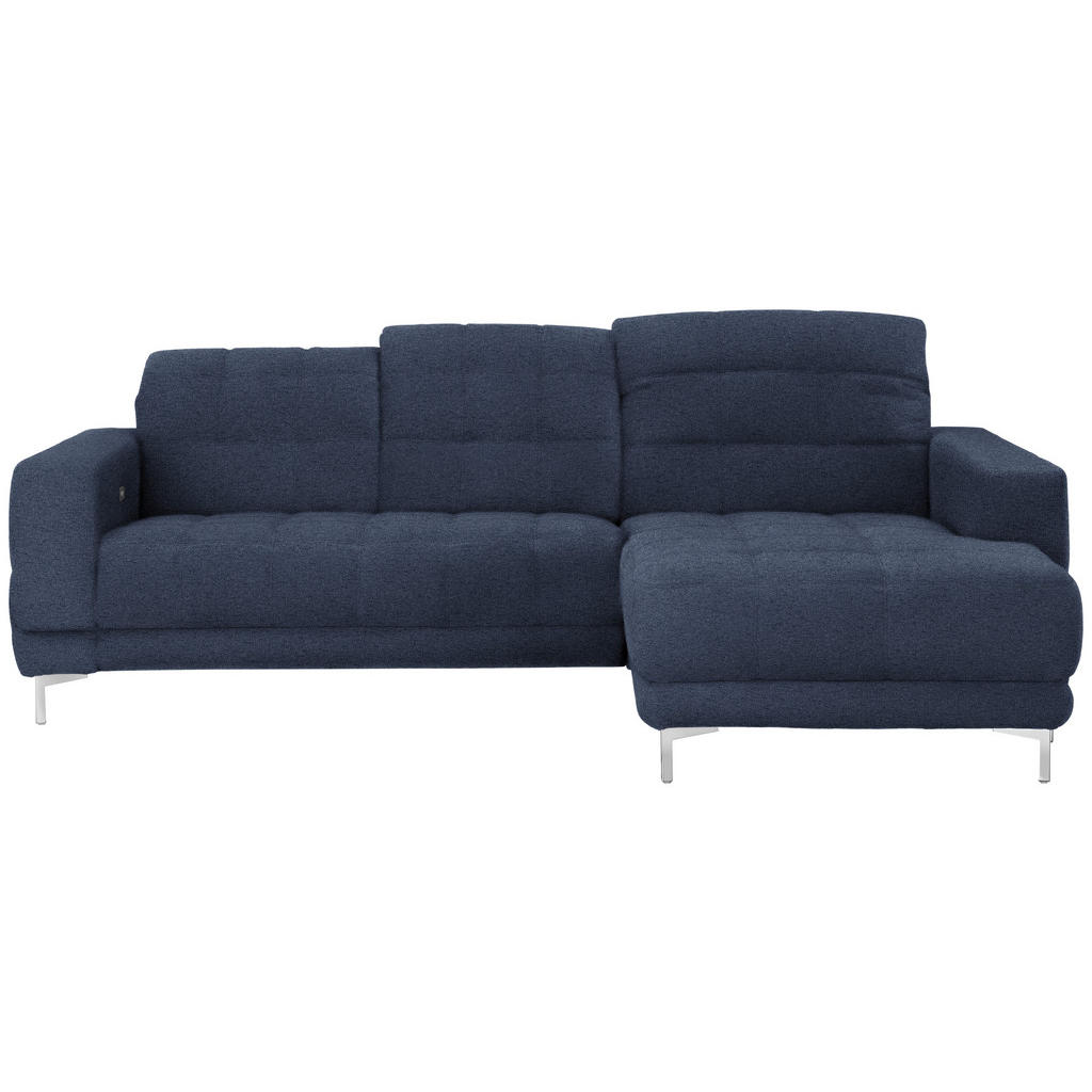 HOEKSTOELSET, donkerblauwe stof