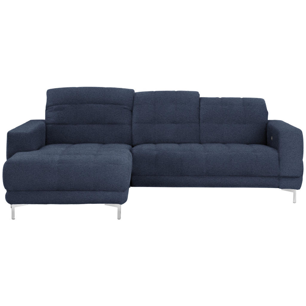 HOEKSTOELSET, donkerblauwe stof