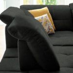 HOEKZITSET, antraciet chenille thumbnail 4
