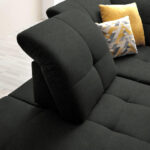 HOEKZITSET, antraciet chenille thumbnail 5