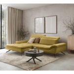 HOEKZITSET, currykleur chenille thumbnail 2
