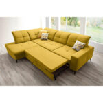 HOEKZITSET, currykleur chenille thumbnail 3
