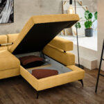 HOEKZITSET, currykleur chenille thumbnail 6