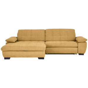 HOEKZETELSET, honingkleurige stof