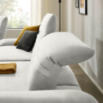 HOEKSTOELSET, wit pluche materiaal thumbnail 5